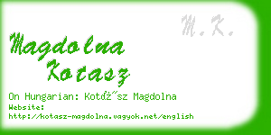 magdolna kotasz business card